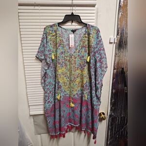 Misslook Floryday Tassel V-Neck Dress